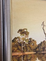 Yellow Belly Hole' Oil Painting in Frame Signed by Garry Duncan (g.duncan) - 2