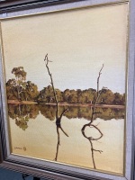 Yellow Belly Hole' Oil Painting in Frame Signed by Garry Duncan (g.duncan) - 3