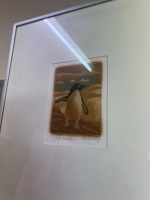 2 x Lithograph Framed Penguins by Pat Rowly - 4