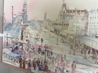 Framed Print Depicting Charing Cross Featuring the Alexandra Fountain - 3