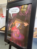 2 X Framed Prints - Inc. Woman Portrait and Humerous Fortune Teller - 2