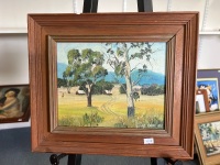 Lanscape Oil on Board by Dennis Horner