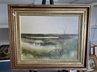 Backwater Pelican' Framed Oil Painting by Rob Taylor