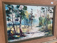 Framed Oil on Board by Eric Wisson 'Scattered Gold' - 3