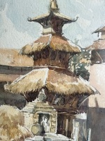 Watercolour 'Thai Watercolour' Painting by Raju Chitrakak - 3