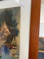 Framed 'Fog Horn' by Arthur Beaumont - Signed - 4