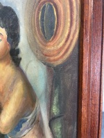 Oil on Board Featuring Woman by M.Prior - 4