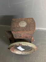 De Mole Birmingham railway oil lamp red side glass - 4