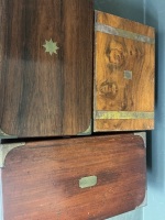 3 antique writing slopes - 6