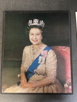Queen Elizabeth II mounted portrait and 1978 royal Christmas card - 4