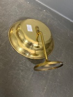 Holland DRP brass bulkhead oil lamp wall fittings - 2