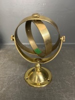 Holland DRP brass bulkhead oil lamp wall fittings - 4