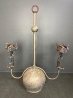 Two arm hanging oil lamp reservoir - 4