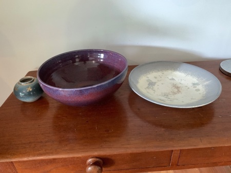 3 Art Pottery Bowls