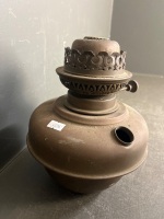 Veritas British Made brass oil lamp font - 3