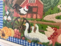 Landscape Handmade Tapestry Artwork Featuring Farm Animals - 2