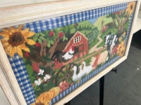 Landscape Handmade Tapestry Artwork Featuring Farm Animals - 4