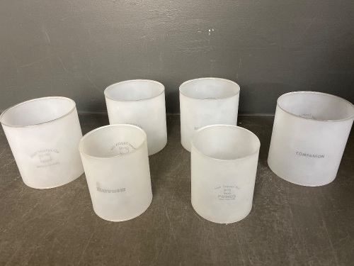 Six Schott Jenaer Suprax Companion glasses 110 x 115