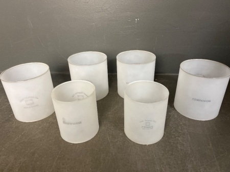 Six Schott Jenaer Suprax Companion glasses 110 x 115