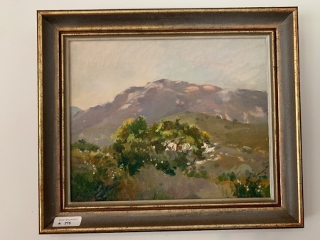 Framed Oil on Board - Quiet Morning Wilsons Prom Signed Peter Glass