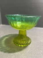 Mixed Lot of Green Depression Glass - 3