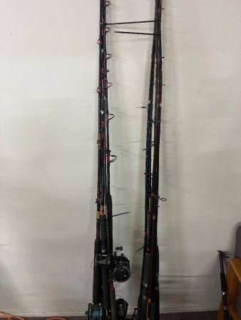Large Lot of Fishing Rods