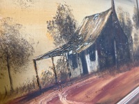 Oil on Board Framed Landscape of Australian Scene - 2