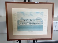 'The Lords Pavilion' Framed Historical Landscape - Signed by David