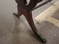 Dark Wood Drop Leaf Side Table - 2