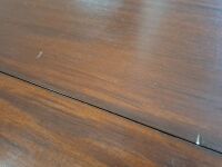 Dark Wood Drop Leaf Side Table - 4