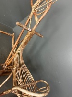 Rattan wicker child rocking horse - 4