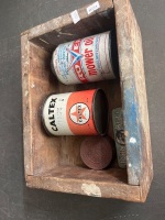 Caltex Rover mower oil John Bull and Douglass tins - 5