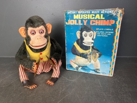 Musical Jolly Chimp battery toy boxed