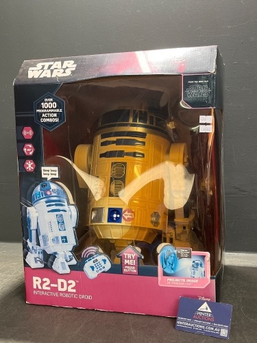 Star Wars R2 D2 Interactive Robotic Droid boxed