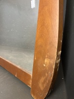 Timber framed wall mirrors shaped sides - 2