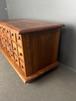 18 drawer timber apothecary spice chest - 2