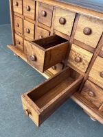 18 drawer timber apothecary spice chest - 3