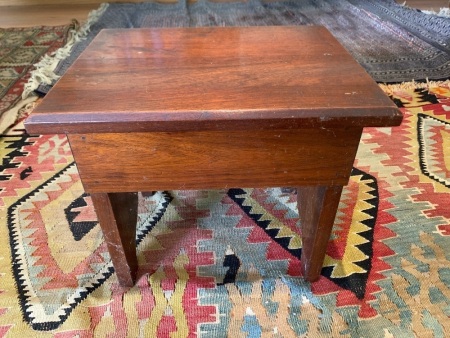 Antique Timber Footstool