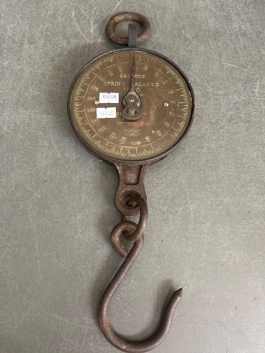 Salters Spring Balance No 20 200 lb worn face