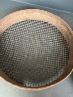 Pair timber mesh grain sieves - 2
