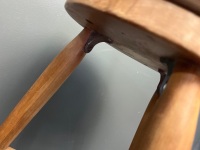 Three leg timber round seat stool - 4