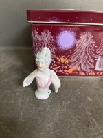 Antique german porcelain half doll &ldquo;arms away from body mould&rdquo;