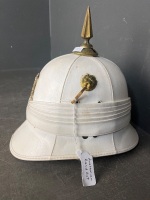 White pith helmet Band Corps badge - 2