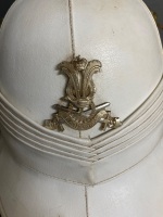 White pith helmet Band Corps badge - 3