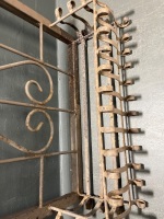Wrought iron gothic arch garden gate fleur de lis - 3