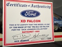 1980 Ford Falcon XD - # 17 Dick Johnson/John French - Blue Tru-Blu Hardie Ferodo 1000 - 5685 / 7200 - BianteB180201A - Certificate Signed Dick Johnson - 4