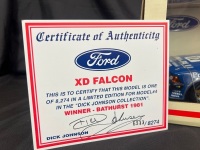 1981 Ford Falcon XD - # 17 Dick Johnson/John French - Blue Tru-Blu James Hardie 1000 Winner - 6933 / 8274 - Biante182001007 - Certificate Signed Dick Johnson - 2