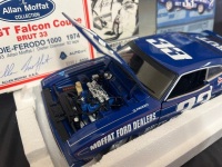 1974 Ford Falcon XB GT Coupe - # 33 Allan Moffat/Dieter Glemser - Blue Brut Hardie Ferodo 1000 - 5590 / 6000 - AUTOart87411 - Certificate Signed Allan Moffat - 2