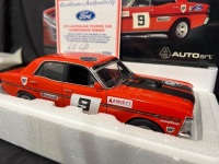 1973 Ford Falcon XY GT-HO Phase 3 - # 9 Allan Moffat - Red Australian Touring Car Championship Winner - 4818 / 6000 - AUTOart87360 - Certificate Signed Allan Moffat - 2