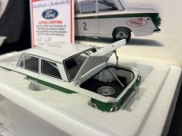 1964 Ford Lotus Cortina - # 2 Allan Moffat - White Red Sandown Six Hour - 1579 / 3000 - AUTOart86429 - Certificate Signed Allan Moffat - 3